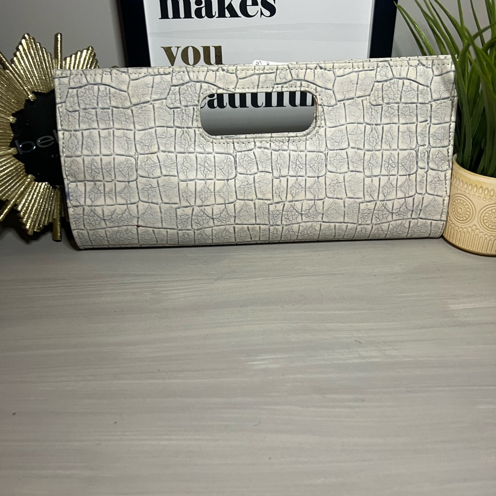White & Blue Clutch